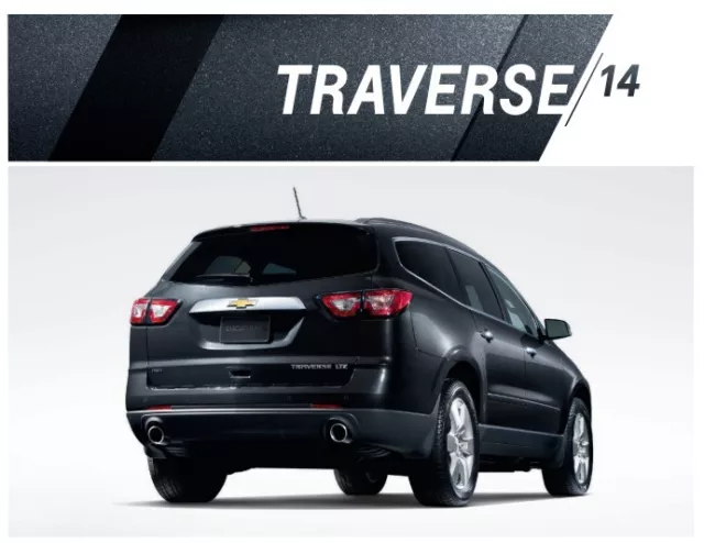 2014 Chevrolet Traverse 30-page Sales Brochure Catalog - Chevy car