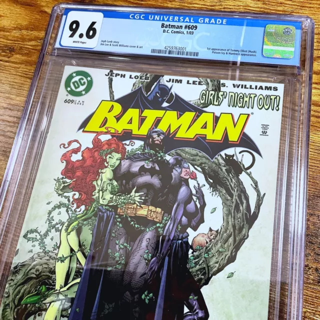 Batman 609 CGC 9.6 NM/M White Pages Loeb Lee 1st Appearance of Tommy Elliot 2003