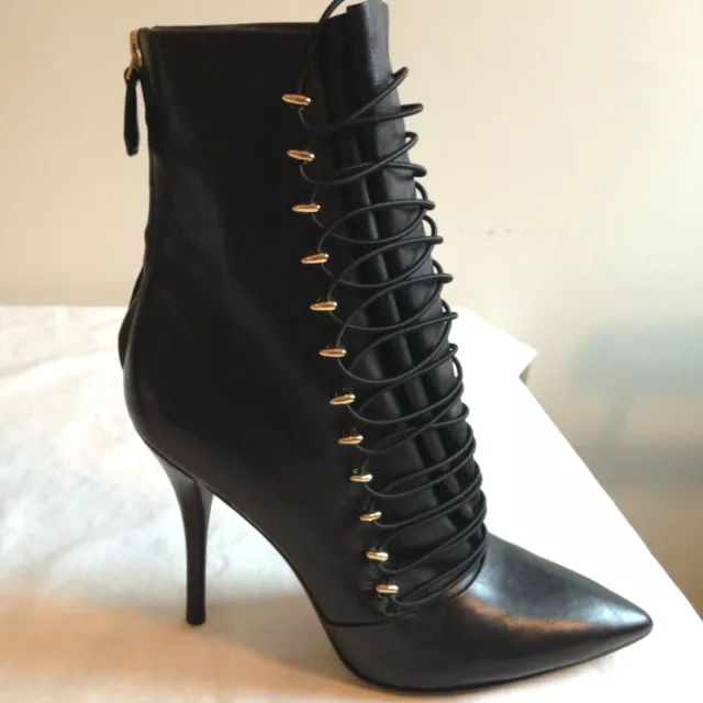 STELLA LUNA - BOOTS - CUIR NOIR - POINTURE 37,5 eu - AUTHENTIQUE
