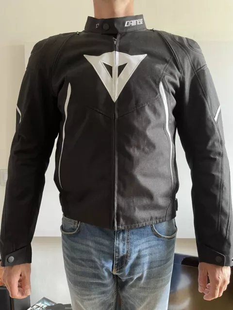 Dainese Avro D2 Schwarz Schwarz Weiß Jacket - So gut wie NEU!