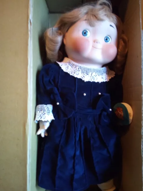 "Dolly Dingle" Porcelain Doll, 19 inches, Musical