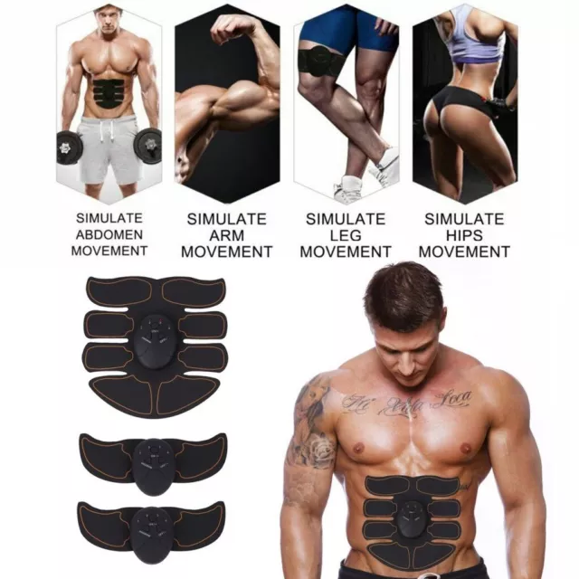 ABS Abdominal Belt Muscle Trainer EMS Stimulator Toning Smart Home Training Kits