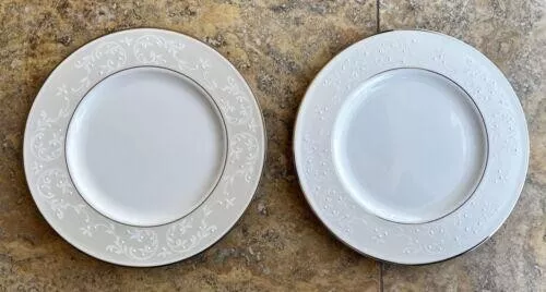NWT Pair of Lenox Classics Opal Innocence Accent/Luncheon Plates 9 1/4"