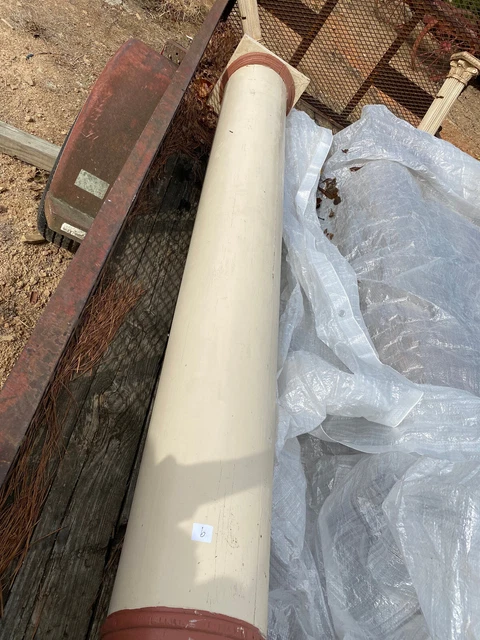 Salvage Architectural - One 96" Painted Wood Column   (9