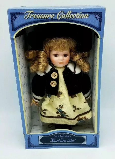 New In Box Collectible Petite Porcelain Doll by Barbara Lee Treasure Collection