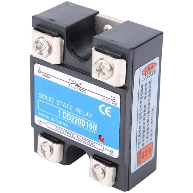100A Solido State-Relay Ssr Dc-Dc Input 3-32V Dc Carico 5-220VDC DD220D100 1 Pz