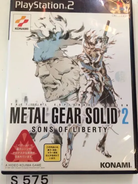 Metal Gear Solid 2 Sons of Liberty Sony PS2 Playstation 2 Japanese Ver