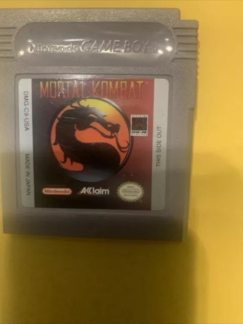 Mortal Kombat (Nintendo Game Boy, 1993) Clean