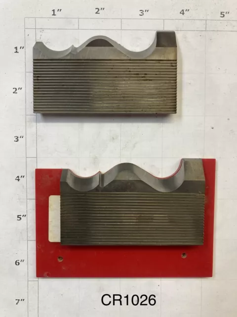 5/16 Corrugated High Speed Steel Molding Knives - Crown Molding Profile -