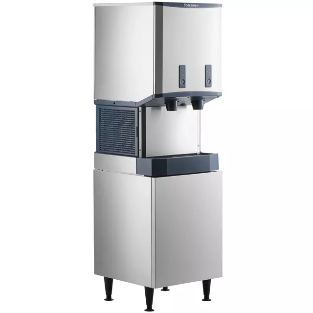Scotsman 21 1/4" Air Cooled Nugget Ice Machine & Bin & Water Dispenser, 500 lb.
