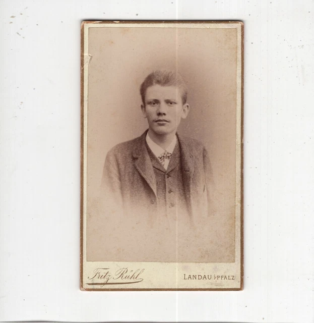 CDV Foto Herrenportrait - Landau 1880er