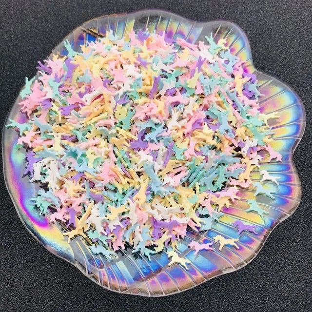 Lote de 50 g/lote de rebanadas de hueso de pescado espolvoreado de arcilla de polímero para hacer artesanía teléfono decoración