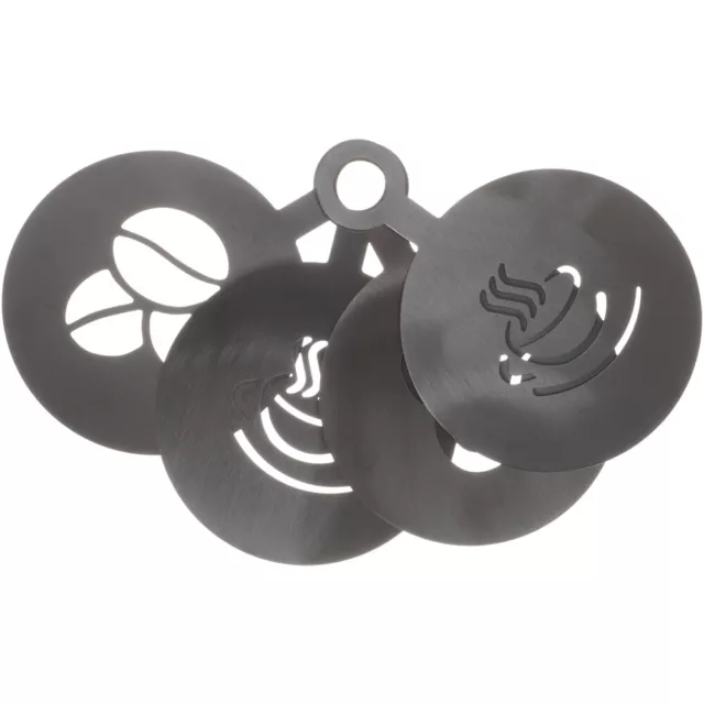 4 Pcs Stainless Steel Coffee Latte Mold Cake Art Stencil DIY Tools
