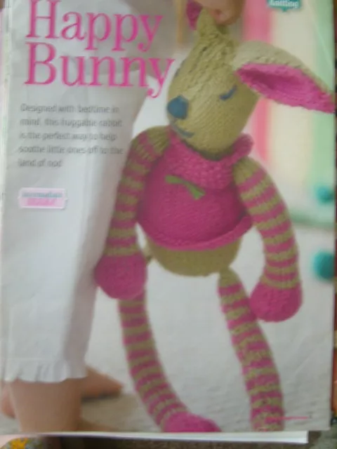 Rare Collectable Knitting Pattern ~ Happy Bunny Bedtime  Toy  ~  Original