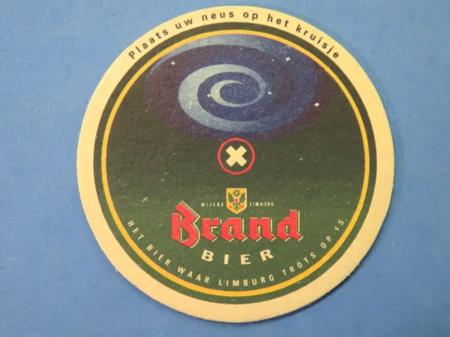 Dutch Beer Pub Coaster ~ BRAND Bierbrouwerij Bier ~ Wijlre, Netherlands Brewery