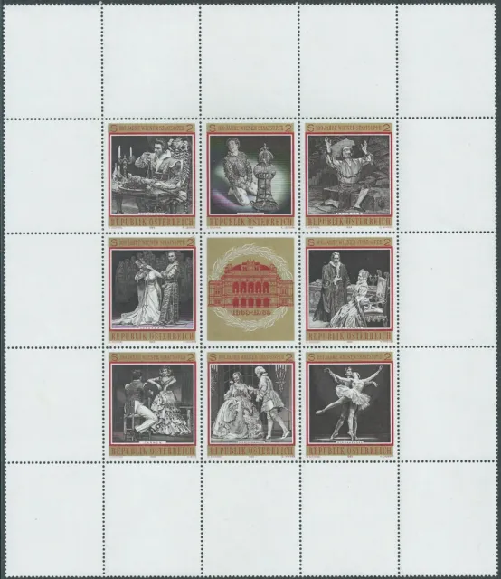 Österreich 1969 Mi.NBr.1294-1301 Kleinbogen,postfrisch,siehe scan