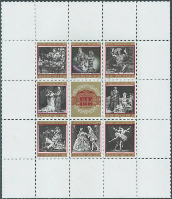 Österreich 1969 Mi.NBr.1294-1301 Kleinbogen,postfrisch,siehe scan