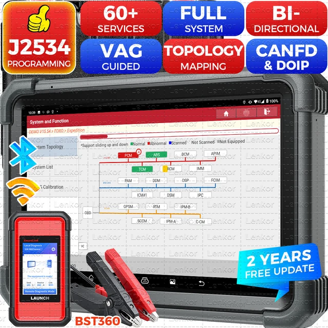 2024 Launch X431 PROS Elite V + Bidirectional Car Diagnostic Scanner