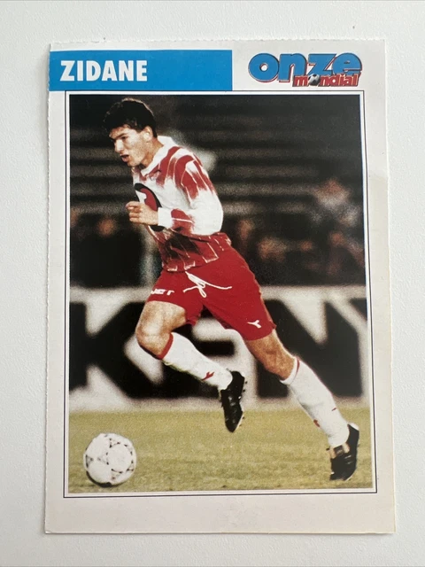 Carte Collection Zinedine Zidane - Rookie AS Cannes 1991 - ONZE MONDIAL #1