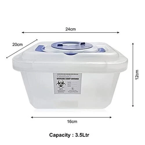 Sharps Containers (1.5 | 3.5 | 5.5 Liters) (3.5 Liter) | Bio-hazard