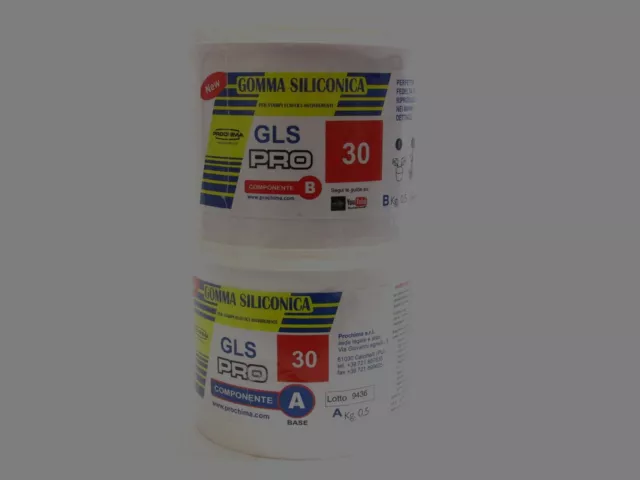 Prochima - GLS-PRO 30 -500 g (250+250 g) - shore A 30 - gomma siliconica liquida