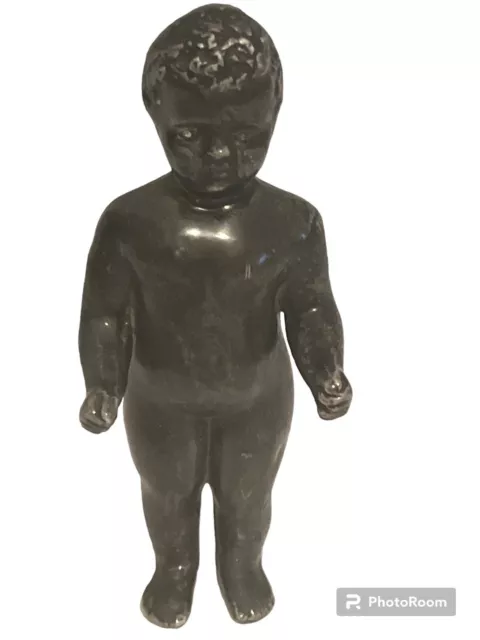 African American Frozen Charlotte  4.75 inch Tall Stamped Germany L on Back Read