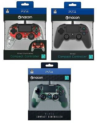 Controller Nacon Wired Ps4 Con Filo Pad Play Station 4 Pc Rosso Joypad Nuovo Eur 45 90 Picclick It