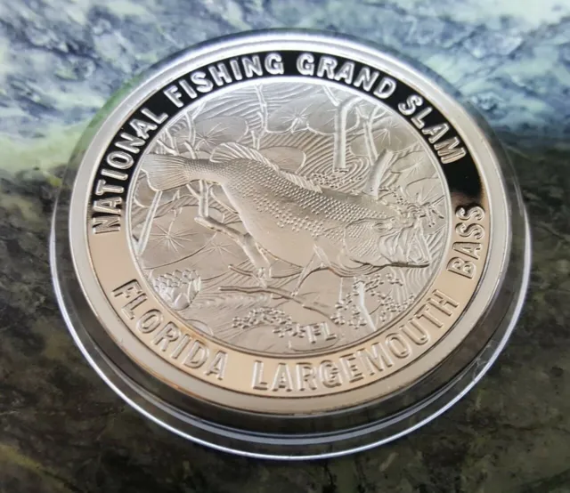 FLORIDA LARGEMOUTH BASS North American Fishing Club Grand Slam Silver Plate  Coin $15.01 - PicClick