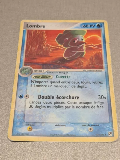 Carte Pokemon Française Lombre 45/100 Ex Tempête De Sable
