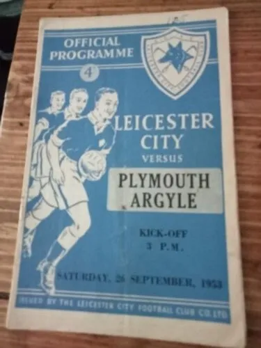 Leicester City v Plymouth Argyle 1953-54