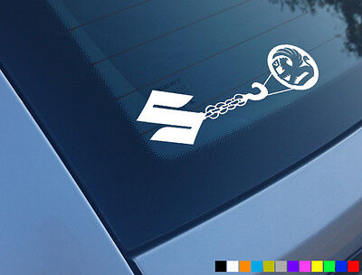 Suzuki Towing Vauxhall Jimny Car Stickers Funny Decals 4X4 Off Road Vitara