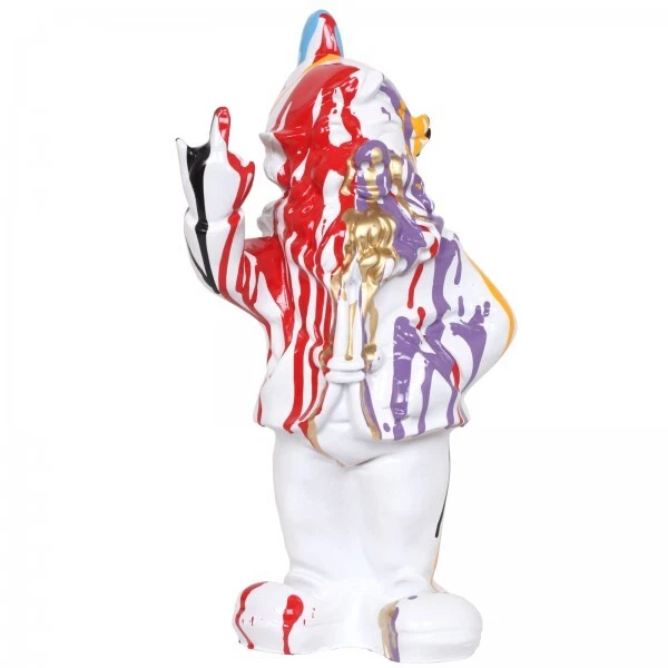 Statuette Nain Suédois En Résine Pour Jardin Ou Intérieur - Coccinelle, 13x7x15 Cm, Résistante Intempéries