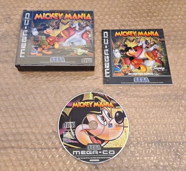 Mickey Mania avec sa boîte et sa notice pour la console Sega Megadrive - Jeux vidéo