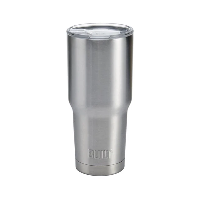 Double-Walled Stainless Steel Tumbler Hot Cold Beverages Travel Sport Mug 30-Oz