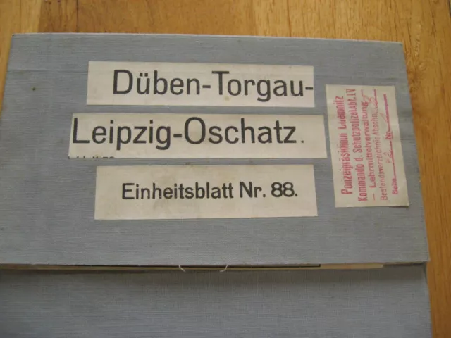 alte Reichskarte Einheitsblatt Nr. 88 Düben Torgau Leipzig Oschatz von 1924