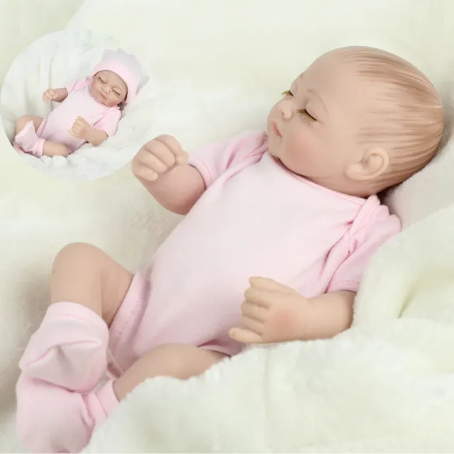 Realistic Baby Dolls Full Body Soft Silicone Vinyl Reborn Newborn Girl Doll XMAS