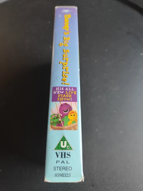 Barney The Dinosaur Barney S Big Surprise Rarer Purple Tape Pal Vhs Barney The Dinosaur Barney S Big Surprise Rarer Purple Tape Pal Vhs