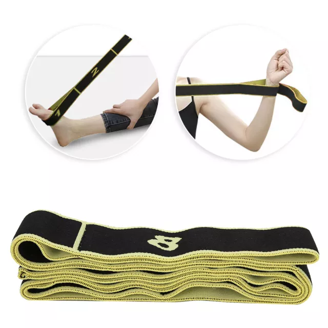 (Giallo) Cinturino Stretch Yoga Sport Fitness Indoor Yoga Forza Allenamento GSA