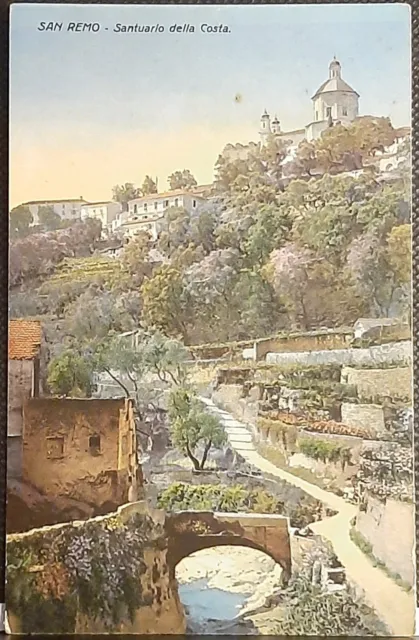 (ITA-804)ITALY vintage postcard SAN REMO Santuario Madonna Della Costa