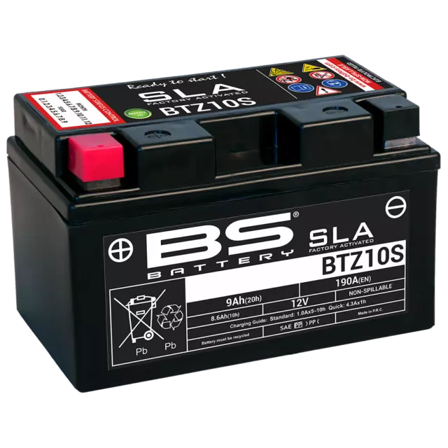 18686-Bateria SLA BTZ10S (FA) compatible con YAMAHA TENERE 700 700 2019-2022