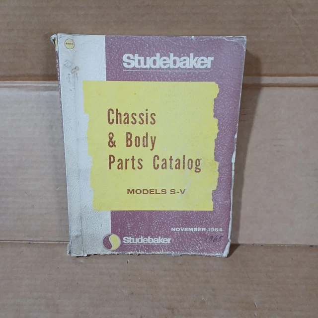 STUDEBAKER BODY PARTS Book 1959 1960 1961 1962 1963 1964 Car Master