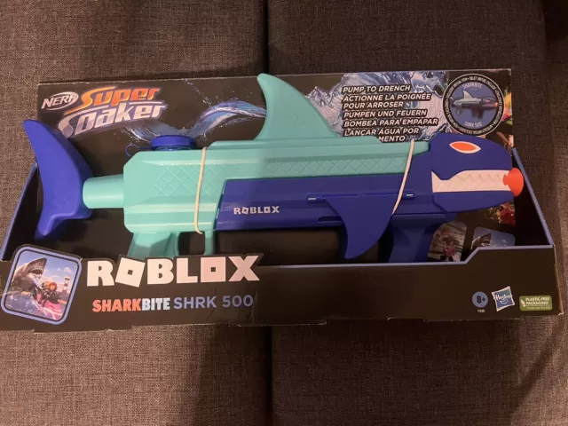 NERF Roblox SharkBite SHRK 500, Super Soaker Shark Bite. NIB