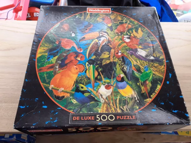 🧩 Tropical Birds 500 Piece Waddingtons Jigsaw Puzzle Complete 496mm