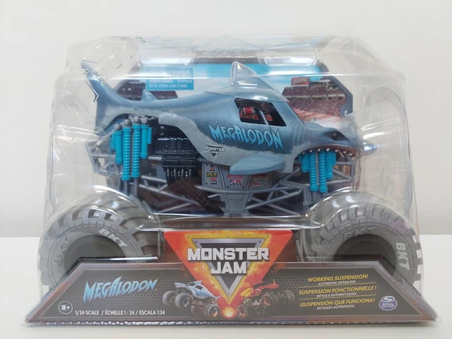 MONSTER JAM SERIES 14 MEGALODON 1/24 Scale Die-Cast Truck Working
