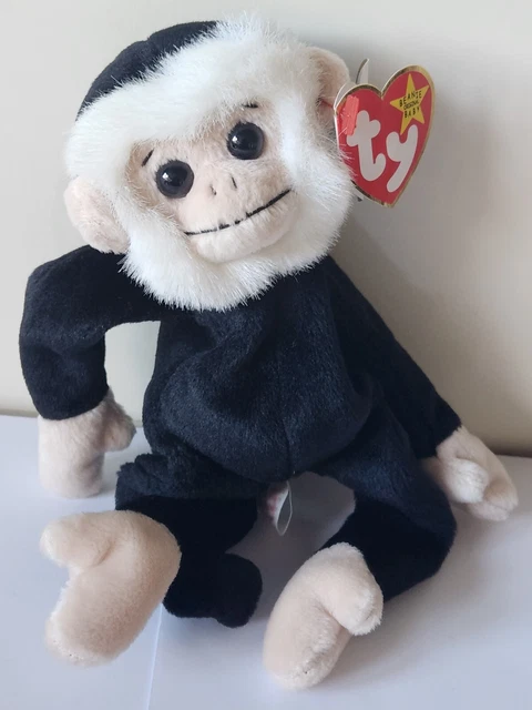 ORIGINAL TY BEANIE babies MOOCH the Monkey with tag Date Error