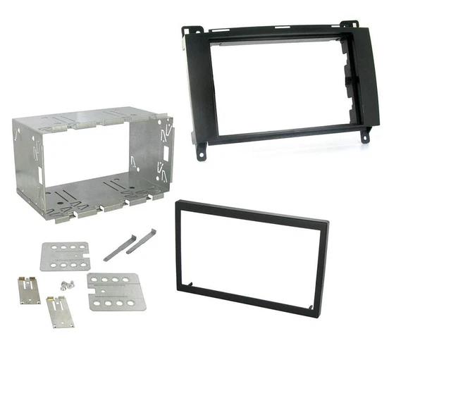 Sound-way - 2 DIN in dashboard auto stereo adapter montage fascia kit voor Fiat Doblo (263) / Opel Combo Tour (D) - KA11-376