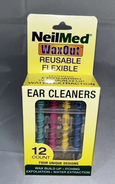 Limpiadores de oídos flexibles reutilizables NEILMED 1 EA Waxout 12 quilates WO-4R-48-ENU-US