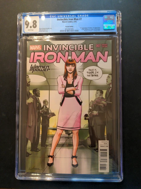 Invincible Iron Man 7 CGC 9.8 - 2016 1st Appearance Riri Women of Power Variant