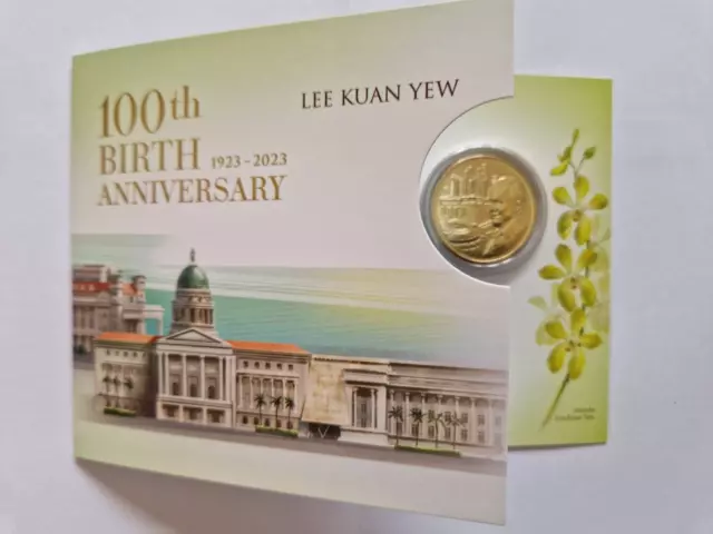 SINGAPORE $10 COMMEMORATIVE COIN 100th BIRTH ANNIVERSARY LEE KUAN YEW 2023