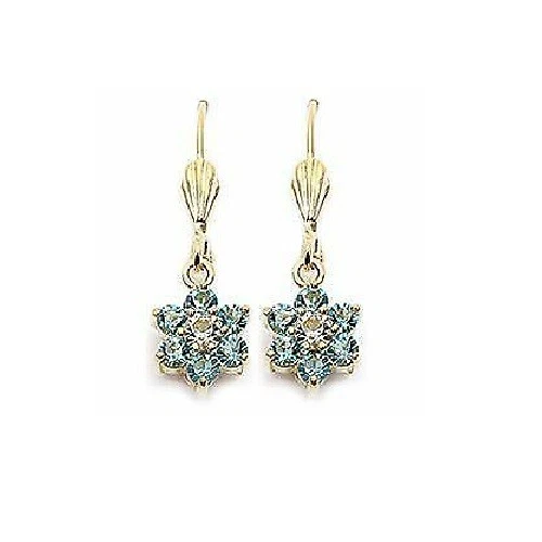 Boucles D'oreilles Pendantes Dolly-Bijoux – Diamant Cz Marquise – Plaqué Or 18K